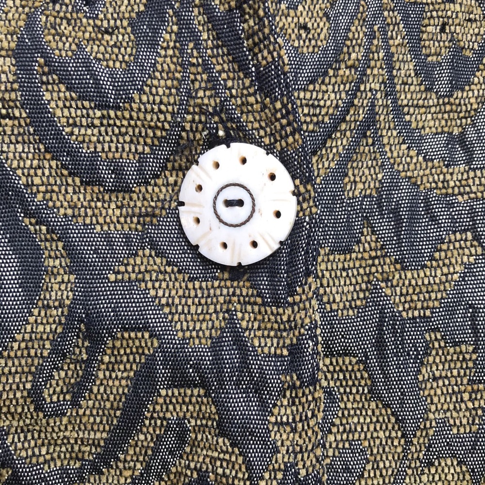 Indigo Moon Golden Brown Bone Button Jacket, Euc,… - image 5